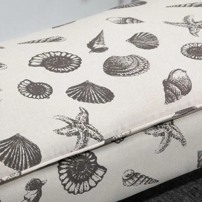 HOMCOM Linen-Touch Upholstered Fabric Ottoman Bench Bed Stool For Bedroom, Entryway, Living Room 3 HOMCOM Linen-Touch Upholstered Fabric Ottoman Bench Bed Stool For Bedroom, Entryway, Living Room - Image 3