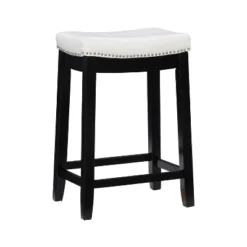 Claridge Leather Saddle Counter Height Barstool - Linon 35 Claridge Leather Saddle Counter Height Barstool - Linon -Baxton Studio Sale Shop GUEST 0097bbbb d510 48de b4ca 3091d29a3271