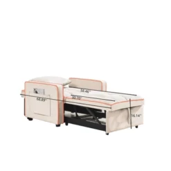 KWPZQEB Folding Sofa Bed, Convertible Sleeper Chair With Side Pockets And Adjustable Backrest, Pullout Sleeper Chair Bed For Living Room, Bedroom 19 KWPZQEB Folding Sofa Bed, Convertible Sleeper Chair With Side Pockets And Adjustable Backrest, Pullout Sleeper Chair Bed For Living Room, Bedroom -Baxton Studio Sale Shop GUEST 00bdd61f 0c56 4cec 9479 dba022ddd7af