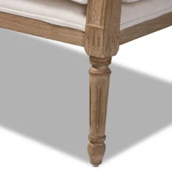 Clemence Upholstered Whitewashed Wood Sofa Loveseat Ivory/Oak - Baxton Studio -Baxton Studio Sale Shop GUEST 00d89efc 3a10 4868 ab3f 5ddc162dccd3