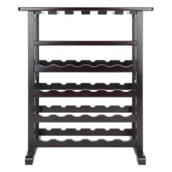 Vinny Wine Rack Espresso Dark Espresso - Winsome -Baxton Studio Sale Shop GUEST 011da622 e871 4e9d 8116 a4fccea41f4e