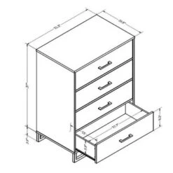 Mixed Material 4 Drawer Dresser - Room Essentials™ 12 Mixed Material 4 Drawer Dresser - Room Essentials™ -Baxton Studio Sale Shop GUEST 0183eaab ffa6 4b7e b8e1 e252b8eb2e08
