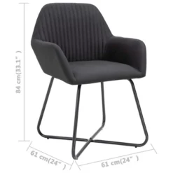 CLIHOME Modern Dining Chairs With Arms, Soft Upholstered Fabric Armchairs With Powder-Coated Steel Legs For Kitchen & Dining Room(Set Of 2) 20 CLIHOME Modern Dining Chairs With Arms, Soft Upholstered Fabric Armchairs With Powder-Coated Steel Legs For Kitchen & Dining Room(Set Of 2) -Baxton Studio Sale Shop GUEST 01a76455 5448 48f0 907a db05c74f49d0