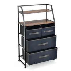 Costway 4-Drawer Dresser Organizer Closet Storage Cabinet With Shelves & Foldable Drawers 17 Costway 4-Drawer Dresser Organizer Closet Storage Cabinet With Shelves & Foldable Drawers -Baxton Studio Sale Shop GUEST 01b90a73 b3d3 44b3 b1b2 34e1ed06b7a6