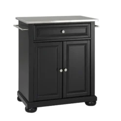 Alexandria Stainless Steel Top Portable Kitchen Island/Cart - Crosley -Baxton Studio Sale Shop GUEST 025ef8ae 07b6 4713 bd13 c10065c2d1e7