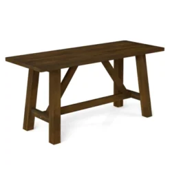 Costway 1/2 PCS Wooden Dining Bench Farmhouse Shoe Bench Entryway Seat With Rubber Wood Frame 18 Costway 1/2 PCS Wooden Dining Bench Farmhouse Shoe Bench Entryway Seat With Rubber Wood Frame -Baxton Studio Sale Shop GUEST 02aecebb bc48 4b09 ac4b e77d63064c78