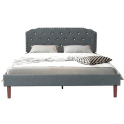 Costway Upholstered Bed Frame Adjustable Diamond Button Headboard Easy Assembly 21 Costway Upholstered Bed Frame Adjustable Diamond Button Headboard Easy Assembly -Baxton Studio Sale Shop GUEST 030ea4a8 ec98 4b37 9b3a 58687004b4e6
