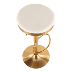 Set Of 2 Dakota Glam Adjustable Barstools - LumiSource -Baxton Studio Sale Shop GUEST 038ebc49 bf10 48ef 9005 e3b9f3a90257