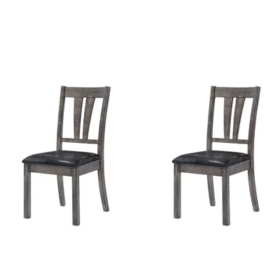 5pc Grayson Extendable Dining Table With Padded Seats Gray Oak - Picket House Furnishings 4 5pc Grayson Extendable Dining Table With Padded Seats Gray Oak - Picket House Furnishings - Image 4