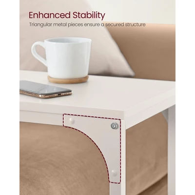 VASAGLE C-Shaped End Table, Small Side Table For Couch, Sofa Table With Metal Frame 3 VASAGLE C-Shaped End Table, Small Side Table For Couch, Sofa Table With Metal Frame - Image 3