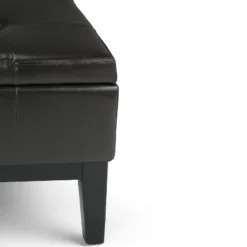 Lancaster Square Coffee Table Storage Ottoman - WyndenHall -Baxton Studio Sale Shop GUEST 04649c98 ce02 47e5 9eba 2bb6e7220925