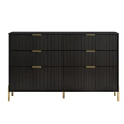 Festivo 4pc Modern Elegance Bedremm Chest And Dresser And 3 Drawer Nightstands Set -Baxton Studio Sale Shop GUEST 0470cf8d c9fa 4317 99a5 9105c88bde1e