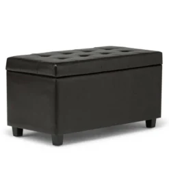 34" Essex Storage Ottoman And Benches - WyndenHall -Baxton Studio Sale Shop GUEST 049400e8 9eee 4c6b 9175 4cfa2ad40007