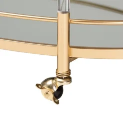 Nakano Metal And Glass 2 Tier Wine Cart Gold/Mirror - Baxton Studio 10 Nakano Metal And Glass 2 Tier Wine Cart Gold/Mirror - Baxton Studio -Baxton Studio Sale Shop GUEST 051ab4d4 cb23 48c1 90f1 fbeca90e0bd7