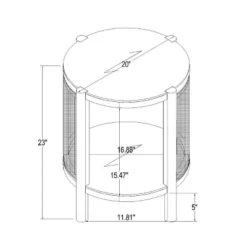 Portola Hills Woven Accent Table - Threshold™ Designed With Studio McGee -Baxton Studio Sale Shop GUEST 0561165f 7bd8 4818 b2e8 f2a443a2b510