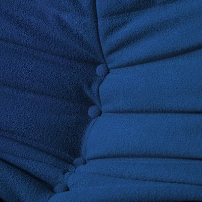 WJShome 69 INCH Lazy Floor Sofa Couch, Teddy Velvet Mohair Fireside Corner Bean Bag Chairs For Adults,Blue 5 WJShome 69 INCH Lazy Floor Sofa Couch, Teddy Velvet Mohair Fireside Corner Bean Bag Chairs For Adults,Blue - Image 5