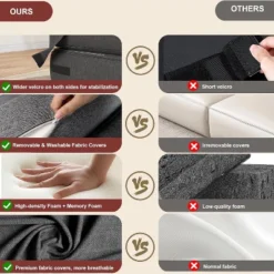 Modern Convertible Sleeper Chair With Upgraded Pillow, Foldable Memory Foam Sleepers, Comfy Floor Sofa -Baxton Studio Sale Shop GUEST 063f3b5b 1c11 42e1 b2da 22e42f922bf5