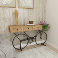 Farmhouse Metal Console Table Red - Olivia & May -Baxton Studio Sale Shop GUEST 0665f288 d81a 44f9 8705 adb2bd847f22