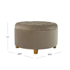 Tufted Round Storage Ottoman Velvet - HomePop -Baxton Studio Sale Shop GUEST 0678cadb ca02 4584 8ae7 0686526948e3