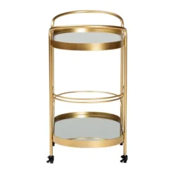 Kamal Glam Brushed Metal And Mirrored Glass 2 Tier Mobile Wine Bar Cart Gold - Baxton Studio 25 Kamal Glam Brushed Metal And Mirrored Glass 2 Tier Mobile Wine Bar Cart Gold - Baxton Studio -Baxton Studio Sale Shop GUEST 06d671cf b6ac 4fe7 a60f 6a94ab47a474