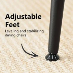 Upholstered Dining Chairs With Linen Blend Fabric And Metal Legs, Modern Armless Side Chairs For Dining Room-Maison Boucle 11 Upholstered Dining Chairs With Linen Blend Fabric And Metal Legs, Modern Armless Side Chairs For Dining Room-Maison Boucle -Baxton Studio Sale Shop GUEST 074a9dd9 897f 4e03 82d9 fab20000fb77