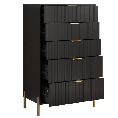 Festivo 4pc Modern Elegance Bedremm Chest And 6 Drawer Dresser And 2 Drawer Nightstands Set 5 Festivo 4pc Modern Elegance Bedremm Chest And 6 Drawer Dresser And 2 Drawer Nightstands Set - Image 5