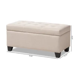 Michaela Modern And Contemporary Fabric Upholstered Storage Ottoman - Baxton Studio -Baxton Studio Sale Shop GUEST 079beaa2 d99f 4c0e b06a e8362eb7c6ef