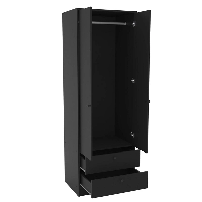 Denmark 2 Door And 2 Drawer Wardrobe - Polifurniture 1 Denmark 2 Door And 2 Drawer Wardrobe - Polifurniture