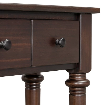 59.8"W Retro Console Table With 4 Drawers And Open Shelf, Perfect For Entryways, Living Room And Hallways - ModernLuxe 11 59.8"W Retro Console Table With 4 Drawers And Open Shelf, Perfect For Entryways, Living Room And Hallways - ModernLuxe - Image 11