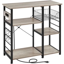 Yaheetech Vintage Kitchen Island Baker's Rack With Power Outlet Utility Microwave Stand 12 Yaheetech Vintage Kitchen Island Baker's Rack With Power Outlet Utility Microwave Stand -Baxton Studio Sale Shop GUEST 09860da9 8d55 4b69 b00a af457d1f67f6