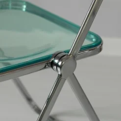 Fabulaxe Acrylic Folding Party Transparent Chair With Double Hinged Back | Indoor Outdoor Portable Commercial Seat With Silver Metal Frame For Home, Office, Wedding Party, Picnic, And Kitchen Dining -Baxton Studio Sale Shop GUEST 09af4222 10b2 47ad 850c 0320b8342b66