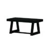 Plank+Beam Farmhouse Coffee Table, 40" Solid Wood Tables For Living Room, Rectangular Center Table