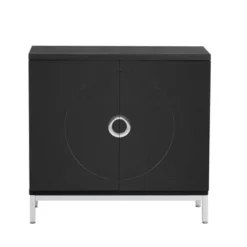 34" Simple Accent Storage Cabinet With Solid Wood Veneer And Metal Leg Frames - ModernLuxe -Baxton Studio Sale Shop GUEST 0ab2fec2 4f0a 4c5a 940e b87141ebfdb0