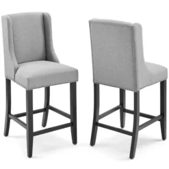 Set Of 2 Baron Counter Height Barstool Upholstered Fabric - Modway -Baxton Studio Sale Shop GUEST 0b709075 f8d7 4cc8 8446 436a39b04c14