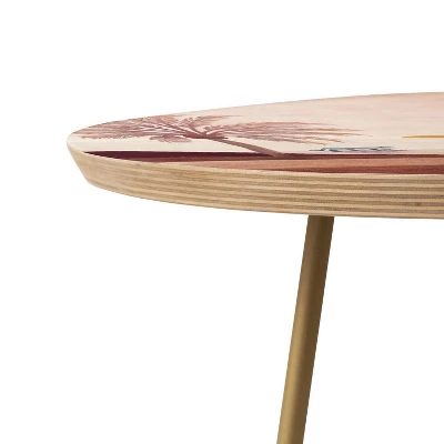 Nika The Journey Side Round Table Gold - Deny Designs 3 Nika The Journey Side Round Table Gold - Deny Designs - Image 3