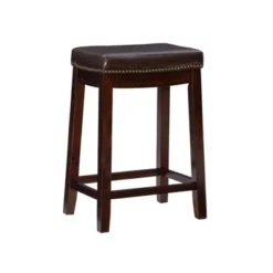 Claridge Leather Saddle Counter Height Barstool - Linon 31 Claridge Leather Saddle Counter Height Barstool - Linon -Baxton Studio Sale Shop GUEST 0b885436 3fae 465e a9a3 3f07fd2df134
