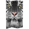 6" Double Sided Tiger Room Divider Orange - Oriental Furniture