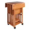 5pc Set Sophia Snack Tables Teak - Winsome
