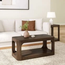 Plank+Beam Solid Wood 40" Modern Rectangular Coffee Table With Storage Shelf 13 Plank+Beam Solid Wood 40" Modern Rectangular Coffee Table With Storage Shelf -Baxton Studio Sale Shop GUEST 0bbfc3fe 0aa5 445e 812a c45dae976bd0