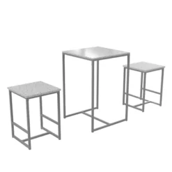 RealRooms Bungalow Bar Height 3-Piece Pub Table And Stools Set With Wood Tabletop And Metal Frame 8 RealRooms Bungalow Bar Height 3-Piece Pub Table And Stools Set With Wood Tabletop And Metal Frame -Baxton Studio Sale Shop GUEST 0bd20000 f7ca 449c 9efa fff76a29bf59