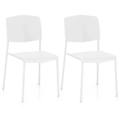 Tangkula Dining Chair Set Of 2 W/Ergonomic Backrest & Wide Seat Stackable Kitchen Chairs -Baxton Studio Sale Shop GUEST 0c1b3e33 80c7 4d29 b0ed 682e83ccd522
