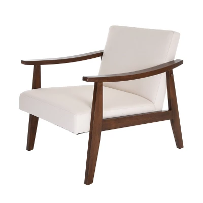 Zenvida Mid Century Modern Accent Armchair Solid Hardwood Upholstered 11 Zenvida Mid Century Modern Accent Armchair Solid Hardwood Upholstered - Image 11