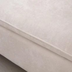 128.3"/100" Linen Upholstered Sectional Sofa With Lounge Chair, Modular Sofa With Pillows, Beige 4A - ModernLuxe -Baxton Studio Sale Shop GUEST 0c8e1f93 e1ec 4668 846f dab331bfdf5f