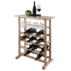 24-Bottle Wine Rack Wood/Beechwood - Winsome -Baxton Studio Sale Shop GUEST 0c963ad5 e399 491b a9b3 c5927a528229