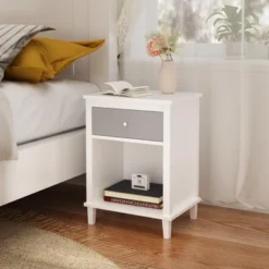 KWPZQEB 26.77'' Nightstand With Drawer And Open Locker, Wooden Side Table Night Stand For Bedroom, Living Room 12 KWPZQEB 26.77'' Nightstand With Drawer And Open Locker, Wooden Side Table Night Stand For Bedroom, Living Room -Baxton Studio Sale Shop GUEST 0cf14434 48b8 4617 80ef 551e8b105ce7