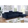 Fleet Large Sectional With Adjustable Headrest - MiBasics