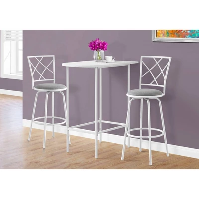 24"x36" Home Bar Height Dining Set And Metal Spacesaver White - EveryRoom 3 24"x36" Home Bar Height Dining Set And Metal Spacesaver White - EveryRoom - Image 3