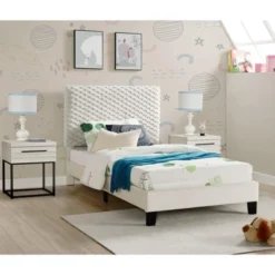 Roundhill Furniture Findlay 3-Piece Bedroom Set, Plush 3D Upholstered Bed With Two Nightstands 19 Roundhill Furniture Findlay 3-Piece Bedroom Set, Plush 3D Upholstered Bed With Two Nightstands -Baxton Studio Sale Shop GUEST 0e2dfd78 72fd 4ff9 8001 50b801e1ecc1