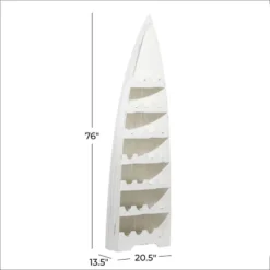 Coastal Wood Standing Wine Rack White - Olivia & May -Baxton Studio Sale Shop GUEST 0ea5d636 9f7f 4ebc a0f8 eb7a87ce987a