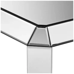 Studio 55D Modern Mirrored Rectangular Accent Side End Table 21" X 16" With Open Shelf Beveled For Living Room Bedroom Bedside -Baxton Studio Sale Shop GUEST 0ec25273 ab68 4926 a70d 6a248f710f63